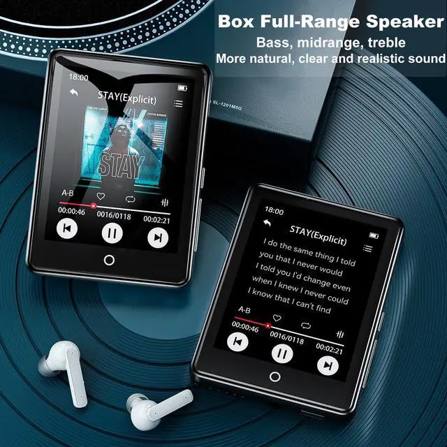 Alt view image 5 of 7 - ODEJOI 64GB MP3 Player with Bluetooth 5.3, 2.8-inch Touchscreen, 18 Soothing Sounds, Speaker Built-in, Shuffle Repeat, Sports Music Player, FM Radio, Voice Recorder, ebook, Support 128GB Micro SD Card