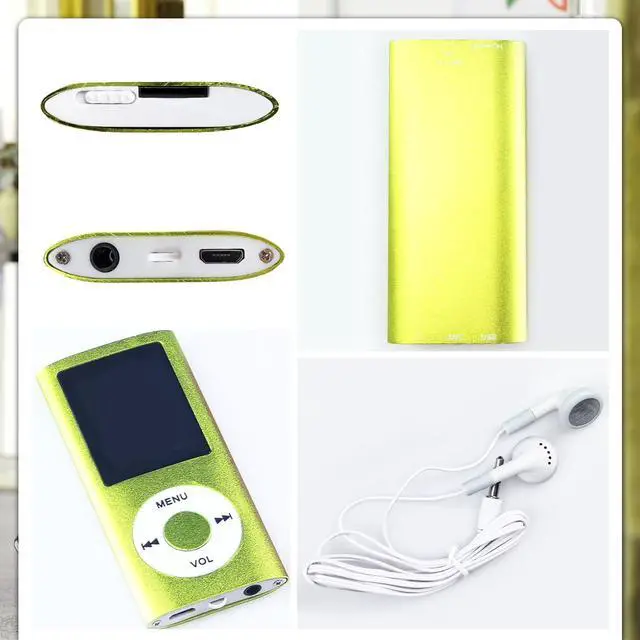 Alt view image 3 of 7 - MP3 Player,Portable Multifunctional MP3 Digital Music Player,1.8 Inch LCD Music-Player with Earphone,Build-in Photo/Video Play/FM Radio/Voice Recorder/E-Book Reader(Memory Card Not Included)-Green