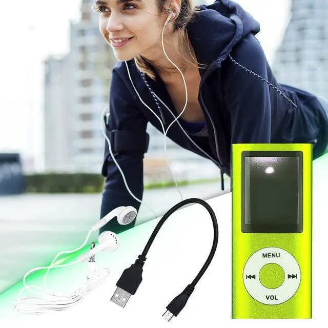Alt view image 6 of 7 - MP3 Player,Portable Multifunctional MP3 Digital Music Player,1.8 Inch LCD Music-Player with Earphone,Build-in Photo/Video Play/FM Radio/Voice Recorder/E-Book Reader(Memory Card Not Included)-Green