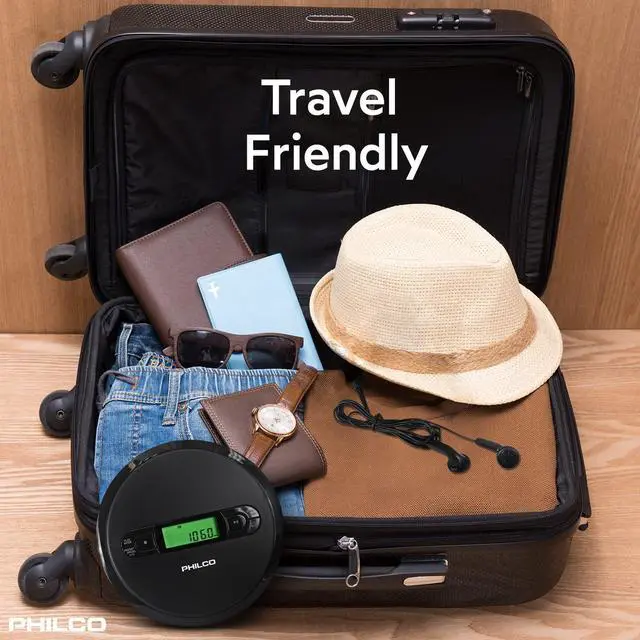 Alt view image 6 of 7 - PHILCO Personal CD Player with MP3 Playback, FM Radio & 60 Second Anti-Shock