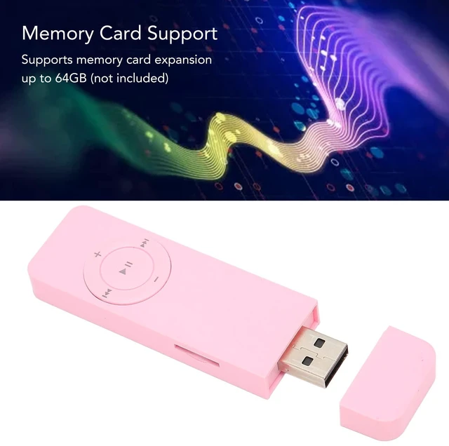 Alt view image 4 of 7 - ABS Mini MP3 Music Player, Built in 180mAh Battery, Portable Support Up to 64GB for Students Running Travel