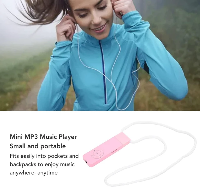 Alt view image 2 of 7 - ABS Mini MP3 Music Player, Built in 180mAh Battery, Portable Support Up to 64GB for Students Running Travel