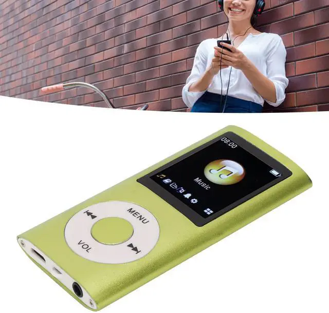 Alt view image 4 of 7 - MP3 Player MP3 Player Stylish Lossless Sound Slim 1.8 Inch LCD Screen Portable Digital Player/Video/Voice Record/FM Radio/E-Book Reader/Photo Viewer(Green)