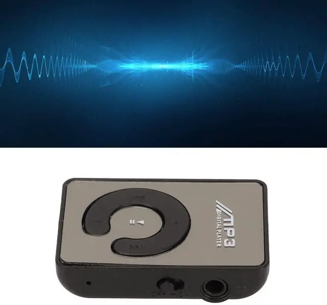 Alt view image 5 of 7 - MP3 Player, Mini Music Player with Memory Card Slot, Portable HiFi Music Player, Back Clip Design, Lightweight, Ideal for Sport, Charging Cable Included (Black)