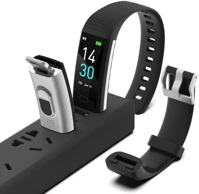 Alt view image 7 of 7 - Fitness Tracker with Step/Distance/Calories Counter, Activity Tracker with Heart Rate Monitor, Slim Style Watch IP68 Waterproof, Sleep Monitor Tracker, Pedometer Watch for Women Men