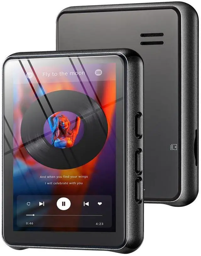 Main image of 64GB MP3 Player Bluetooth 5.3 Touch Screen Music Player Portable mp4 Player with Speakers high Fidelity Lossless Sound Quality 2.4 inch mp3 FM Radio Recording e-Book