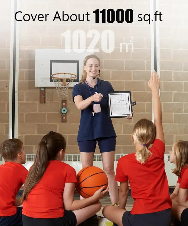 Alt view image 3 of 7 - SHIDU Voice Amplifier Teachers,Megaphone Speaker Portable PA System with Microphone Headset(Work of 12hours) Supports MP3 Format Audio for Tour Guides Coaches Yoga Fitness Instructors