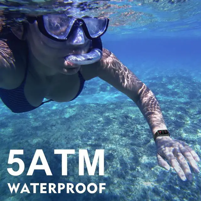 Alt view image 5 of 7 - Runlio Fitness Trackers, 1.47 Inch Smartwatch, Touchscreen Activity Tracker with Thin Smartband Design, 5ATM Waterproof Fitness Watch Blood Oxygen Heart Rate Monitor for Android/iOS (Light Purple)