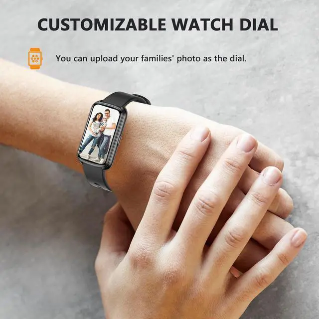 Alt view image 6 of 7 - Runlio Fitness Trackers, 1.47 Inch Smartwatch, Touchscreen Activity Tracker with Thin Smartband Design, 5ATM Waterproof Fitness Watch Blood Oxygen Heart Rate Monitor for Android/iOS (Light Purple)