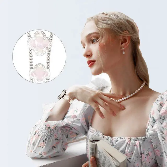 Alt view image 6 of 7 - Efolen BAND B2122 (Silver/White, 38-40-41-42mm)