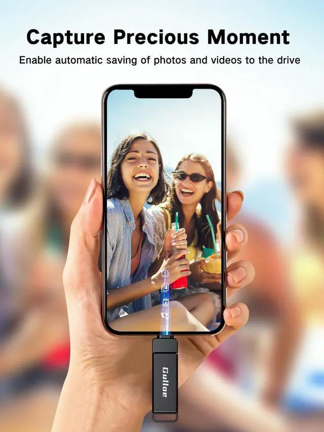 Alt view image 7 of 7 - 512GB Flash Drive Intended for iPhone, USB Memory Stick Storage for Photos and Videos Backup, Compatible with iPhone iPad Android PC, Plug and Play, No Application Required (Metal Grey)