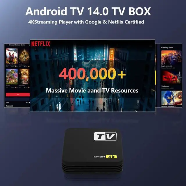 Alt view image 2 of 6 - YFDSPSM 4K+ | HD/4K/HDR Streaming Device Featuring Remote, TV Controls, Blazing Fast Wi-Fi & Premium HDMI  Quick & Easy Setup