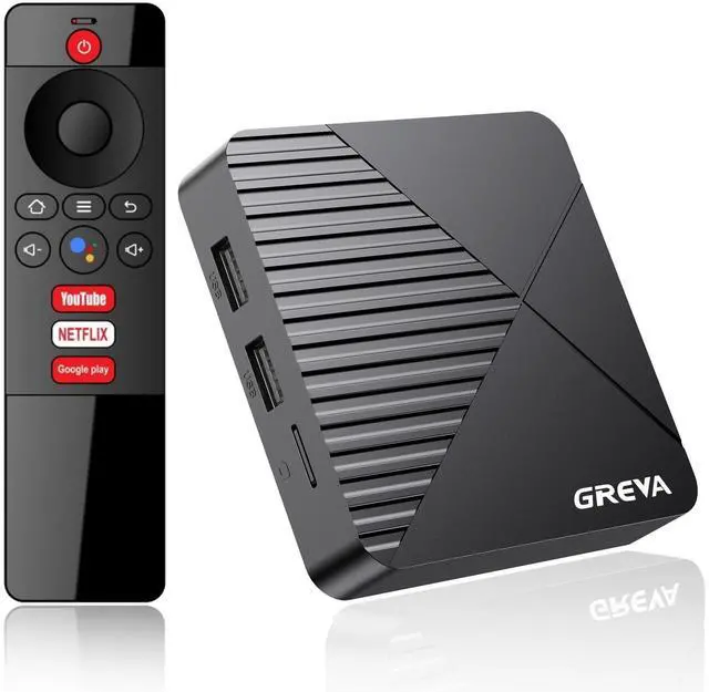 Main image of GREVA Android TV Box 13.0 4GB RAM 32GB ROM Smart TV Box 8K RK3528 Chip with WiFi6 BT5.0 Gigabit Ethernet LAN 3D HDR10 HD Video Streaming Box 2024