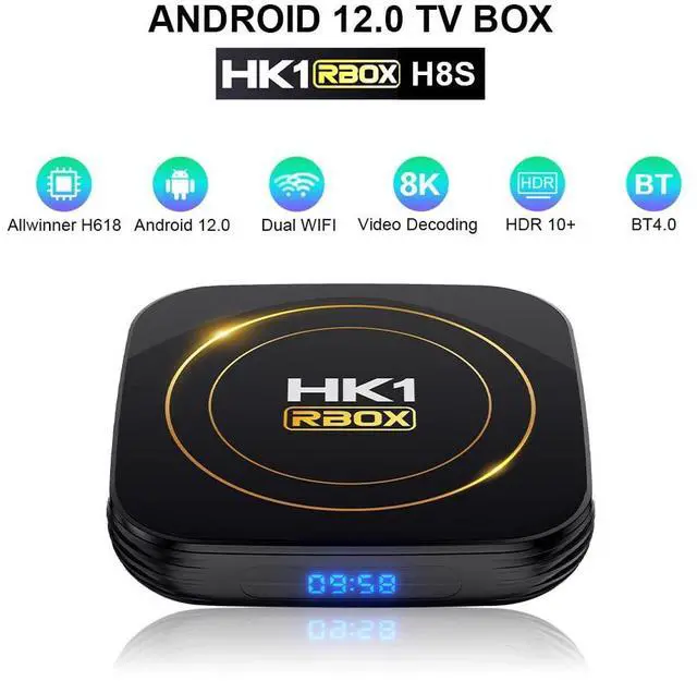 Alt view image 2 of 7 - Android TV Box 4GB RAM 64GB ROM, Smart TV Box H618 Chipset, 4K, HDR10+, Wi-Fi 2.4/5.8GHz, Bluetooth 4.0, USB 2.0/3.0 100M Ethernet Android 12.0