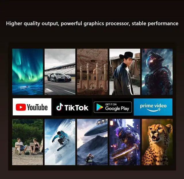 Alt view image 4 of 7 - Android TV Box 4GB RAM 64GB ROM, Smart TV Box H618 Chipset, 4K, HDR10+, Wi-Fi 2.4/5.8GHz, Bluetooth 4.0, USB 2.0/3.0 100M Ethernet Android 12.0