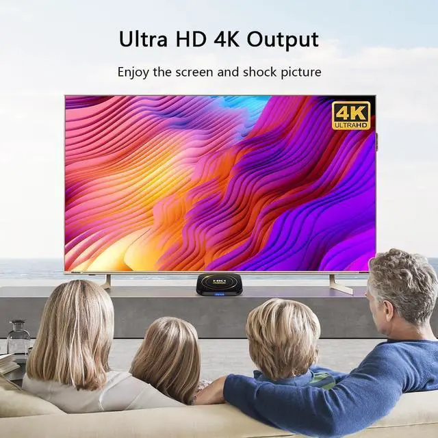 Alt view image 3 of 7 - Android TV Box 4GB RAM 64GB ROM, Smart TV Box H618 Chipset, 4K, HDR10+, Wi-Fi 2.4/5.8GHz, Bluetooth 4.0, USB 2.0/3.0 100M Ethernet Android 12.0