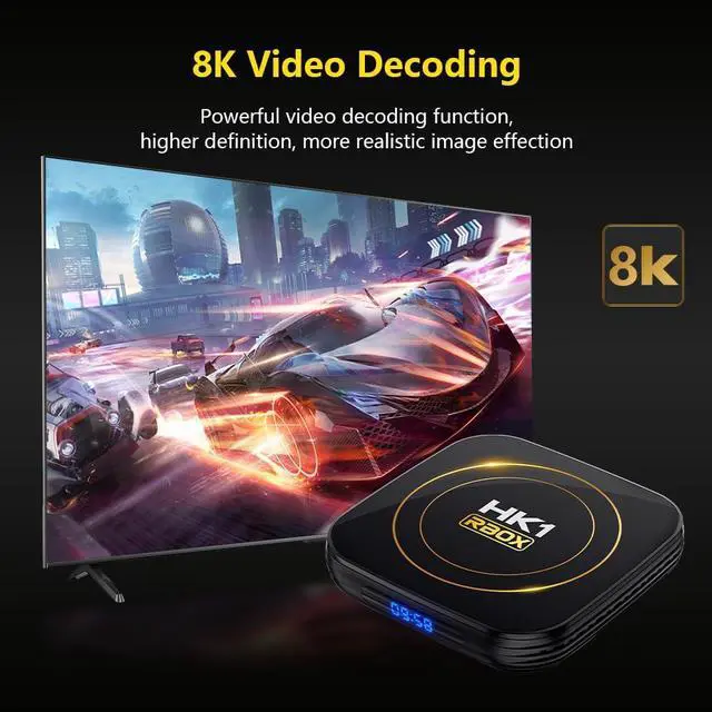 Alt view image 6 of 7 - Android TV Box 4GB RAM 64GB ROM, Smart TV Box H618 Chipset, 4K, HDR10+, Wi-Fi 2.4/5.8GHz, Bluetooth 4.0, USB 2.0/3.0 100M Ethernet Android 12.0