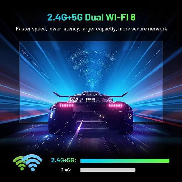Alt view image 7 of 7 - Android TV Box, Android Box 14.0 2GB RAM 32GB ROM Rk3518 Quad Core ARM Cortex -A53 4K Support 2.4G/5.0GHz Dual WiFi6 BT 5.0 USB 3.0 Smart TV Box