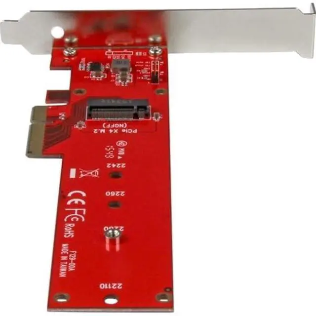 Alt view image 4 of 6 - M2 PCIe SSD Adapter - x4 PCIe 3.0 NVMe / AHCI / NGFF / M-Key - Low Profile and Full Profile - SSD PCIe M.2 Adapter , TAA (PEX4M2E1)