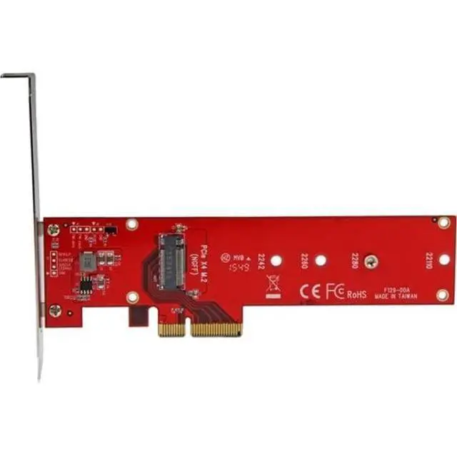 Alt view image 5 of 6 - M2 PCIe SSD Adapter - x4 PCIe 3.0 NVMe / AHCI / NGFF / M-Key - Low Profile and Full Profile - SSD PCIe M.2 Adapter , TAA (PEX4M2E1)