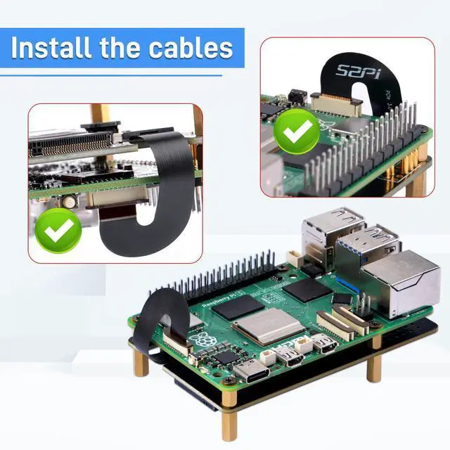 Alt view image 7 of 7 - GeeekPi N07 PCIe M.2 M-Key NVMe SSD PCIe Peripheral Bottom Board for Raspberry Pi 5, Support M.2 Key-M NVMe SSD 2230/2242/2260/2280