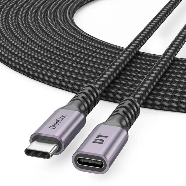 Main image of USB C Extension Cable 15ft, USBC Type C Male to Female 5Gbps Data Transfer/100W Charging/4K@60Hz Display Cord Extender USB3.2 Gen2 for Laptop Tablet Mobile Phone and More