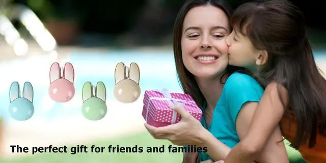 Alt view image 5 of 6 - Wireless Mouse Cute Pink Mouse Kawaii Bunny Shape Rabbit Design Portable Silent Lightweight Quiet Cordless USB Optical Cordless Mice for PC Laptop Computer Mac MacBook Pro Desktop HP Kids Girls Gift