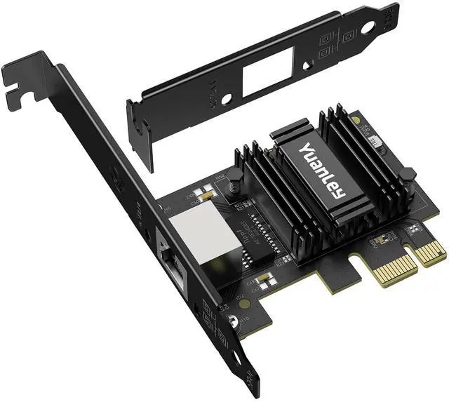 Main image of 2.5G PCIe Network Card, YuanLey 2.5 Gigabit PCI Express Ethernet Adapter with Realtek RTL8125B, 2500Mbps NIC Card RJ45 LAN Controller for PC Windows/Linux/MAC OS with Low-Profile Bracket
