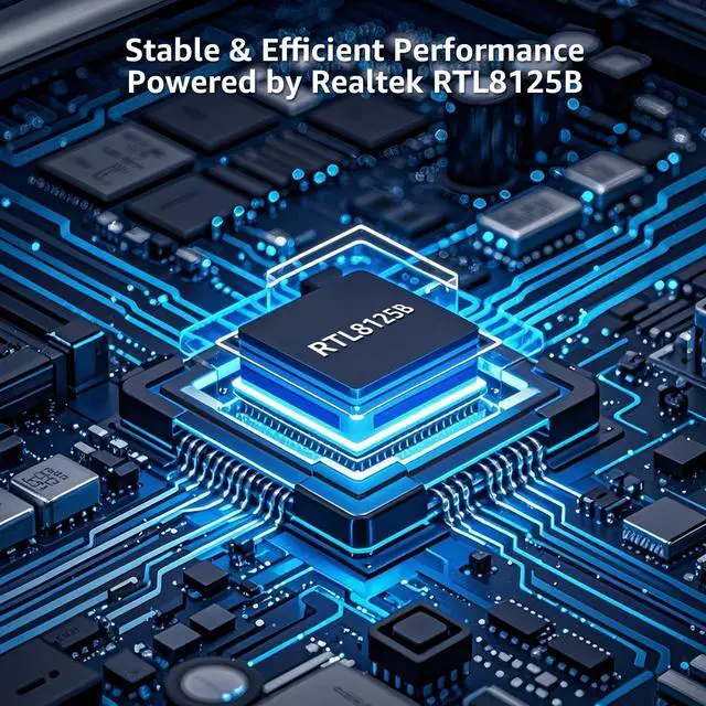 Alt view image 3 of 6 - 2.5G PCIe Network Card, YuanLey 2.5 Gigabit PCI Express Ethernet Adapter with Realtek RTL8125B, 2500Mbps NIC Card RJ45 LAN Controller for PC Windows/Linux/MAC OS with Low-Profile Bracket