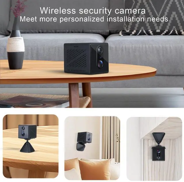 Alt view image 3 of 7 - 5G Mini Spy Camera with 4K WiFi Hidden Wireless Nanny Cam for Indoor Home Security, Night Vision, AI Human Detection, 90-Day Standby, camaras espias ocultas,and Phone App Control(APP:O-KAM Pro)