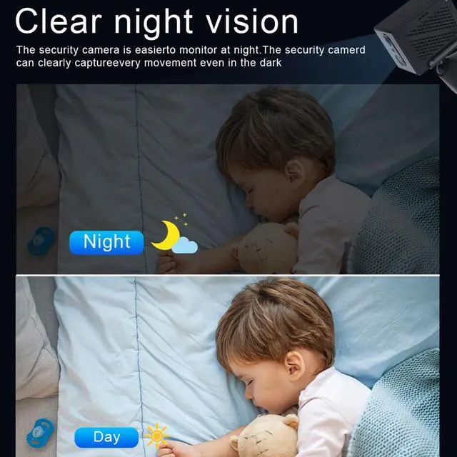 Alt view image 7 of 7 - 5G Mini Spy Camera with 4K WiFi Hidden Wireless Nanny Cam for Indoor Home Security, Night Vision, AI Human Detection, 90-Day Standby, camaras espias ocultas,and Phone App Control(APP:O-KAM Pro)