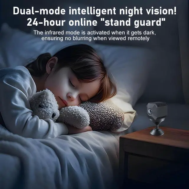 Alt view image 5 of 6 - 4K Ultra Hidden Camera, Nanny Cam Hidden Camera, Small Mini Camera, Secret Cameras for Spying,Longer Battery Life, Motion Detection Alerts, SD/Cloud Storage, Phone App Control & Real-Time Alerts