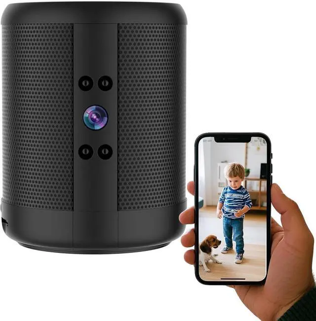 Main image of TnoxHD Indoor Camera Bluetooth Speaker, HD Wireless Home Security Camera with Night Vision, Motion Detection 24/7 Recording, SD/Cloud Storage-WiFi Nanny Cam Baby Monitor