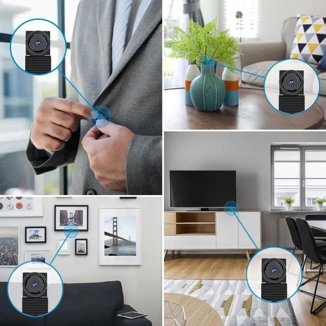 Alt view image 5 of 7 - Hidden Camera Spy Camera WiFi Wireless Hidden Video Camera 1080P Mini Spy Hidden Camera Portable Nanny Camera Video Recordor for Home Security Surveillance with Motion Detection Up to 128GB SD Card