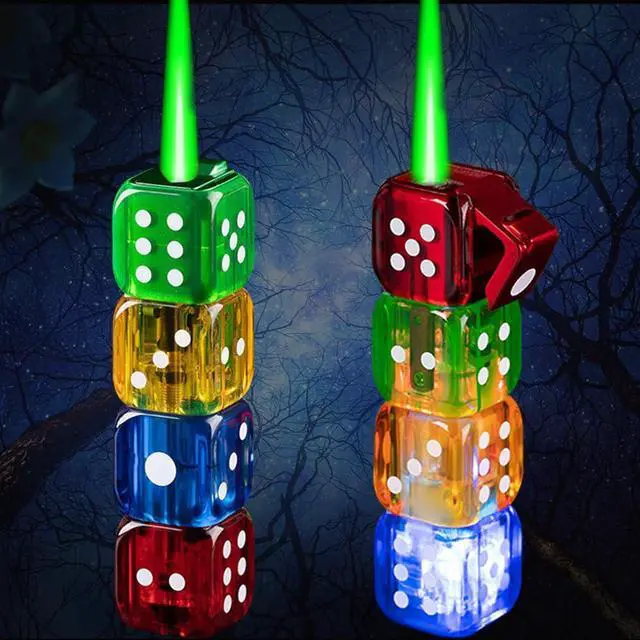 Main image of 2 Pack Colorful Jet Flame Lighter,Refillable Butane Lighter,Cool Jet Torch Lighters Windproof,Adjustable Flame,BBQ Candles (Without Gas)