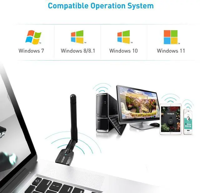 Alt view image 5 of 7 - Long Range USB Bluetooth 5.1 Adapter for PC USB Bluetooth Adapter Wireless Audio Dongle 328FT / 100M 5.1 Blue Tooth Transmitter Receiver for Desktop Laptop PC with Windows 11/10/8/8.1/7