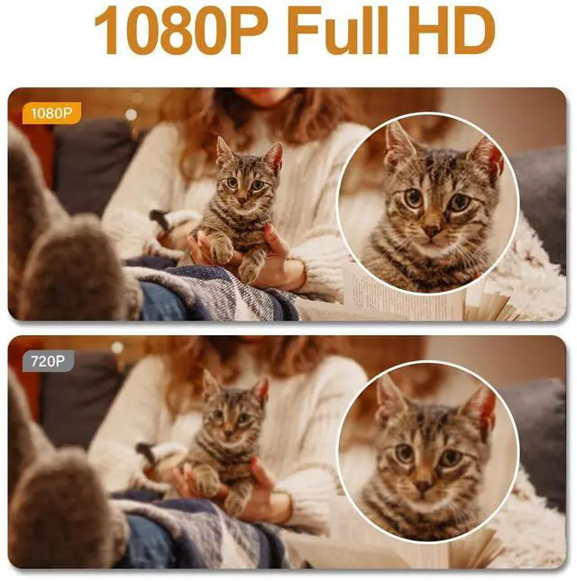 Alt view image 2 of 6 - 2025 New Hidden Camera Detector with Charger, 1080P Security Portable Camera, Mini Nanny Cam with Loop Working for Indoor/Ourdoor Surveillance, No Audio, No WiFi, up to 64GB SD Card (Not Included)