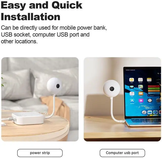 Alt view image 7 of 7 - Recmoment Indoor Security Camera,2K 2.4G WiFi Baby/Pet/Dog/Nanny Cameras for Home Security,AI descriptive Notification, AI Cameras with 2-Way Talk, Color Night Vision, AI Smart Detection,911Emergency