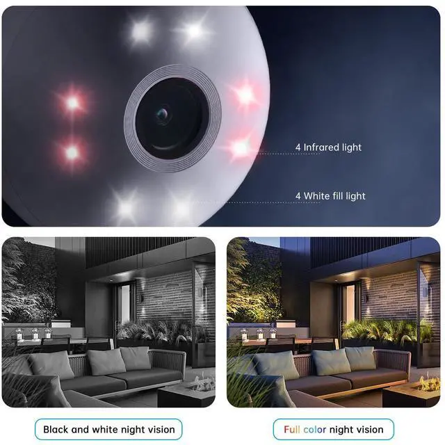 Alt view image 6 of 7 - Recmoment Indoor Security Camera,2K 2.4G WiFi Baby/Pet/Dog/Nanny Cameras for Home Security,AI descriptive Notification, AI Cameras with 2-Way Talk, Color Night Vision, AI Smart Detection,911Emergency