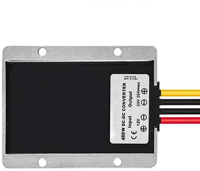 Alt view image 4 of 7 - MGGi Waterproof DC/DC Converter 12V Step Up to 24V, Boost Converter 20A 480W Voltage Regulator, Power Adapter Voltage Booster,Power Supply Module Boost Transformer for Car Truck Vehicle Boat