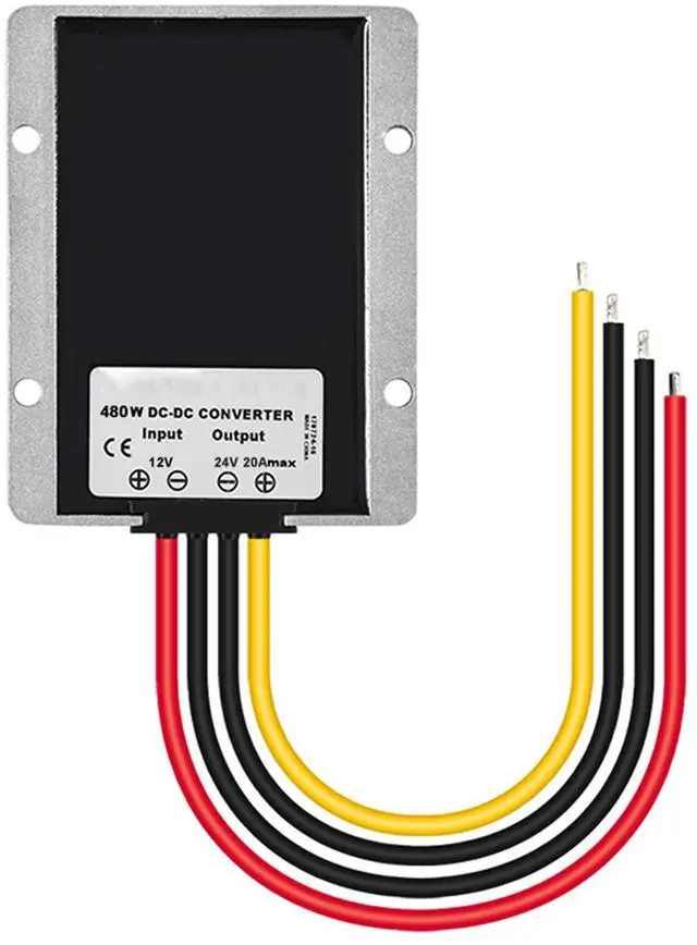 Alt view image 7 of 7 - MGGi Waterproof DC/DC Converter 12V Step Up to 24V, Boost Converter 20A 480W Voltage Regulator, Power Adapter Voltage Booster,Power Supply Module Boost Transformer for Car Truck Vehicle Boat