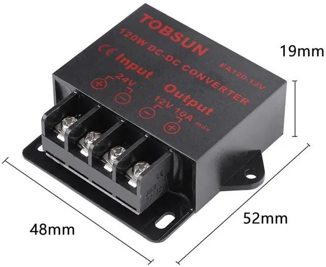 Alt view image 4 of 7 - KEHIPI DC 24V to DC 12V 10A 120W Step Down Buck Converter Voltage Regulator Reducer Power Converter Mini Module 12V Transformer