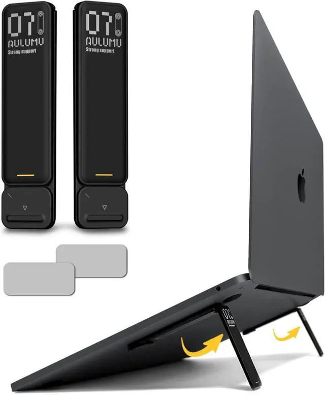 Main image of Aulumu G07 Pop Up Leg Stands Laptop, Super Portable Cooling Laptop Stand, Ergonomic Laptop Riser Lift for Desk for MacBook, All Laptops, Tablets, 8-20'', Black