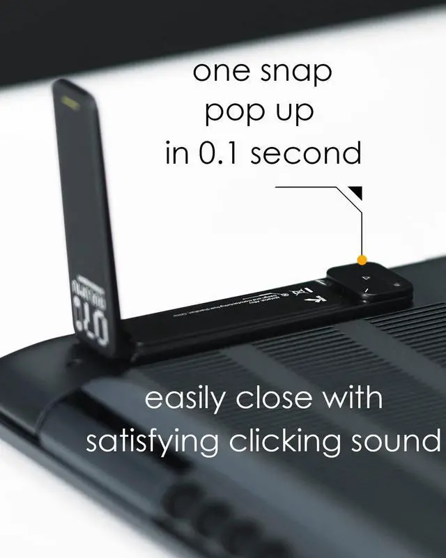 Alt view image 4 of 7 - Aulumu G07 Pop Up Leg Stands Laptop, Super Portable Cooling Laptop Stand, Ergonomic Laptop Riser Lift for Desk for MacBook, All Laptops, Tablets, 8-20'', Black