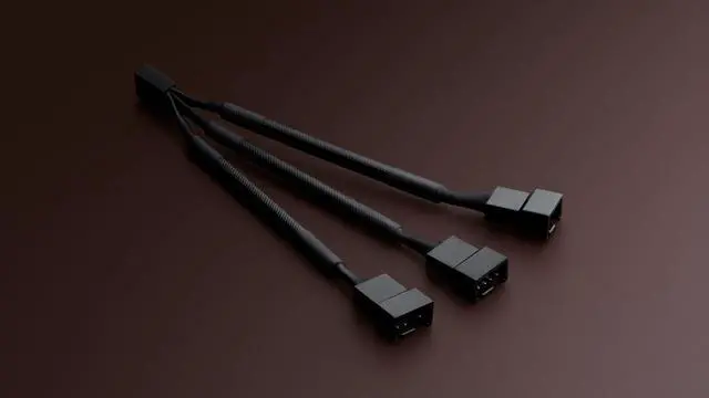 Alt view image 3 of 3 - Noctua NA-SC1 Sx2, 3-Way Fan Splitter Cables, 4-Pin PWM (2-Pack, 13cm, Black)