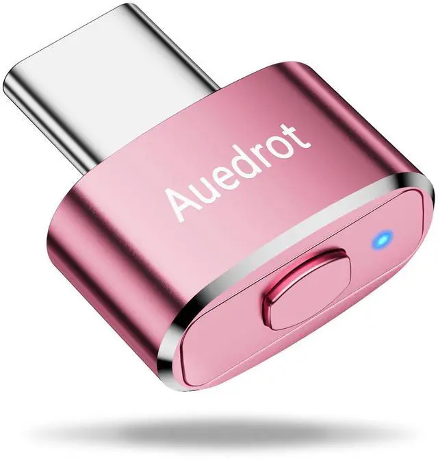 Main image of AUEDROT Mouse Jiggler Undetectable USB-C Mouse Mover with Switch Button, Automatic Type-C Wiggler with 2 Jiggle Modes, Plug & Play, Keep Computer/Laptop Awake, Rose Gold