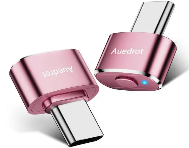 Alt view image 7 of 7 - AUEDROT Mouse Jiggler Undetectable USB-C Mouse Mover with Switch Button, Automatic Type-C Wiggler with 2 Jiggle Modes, Plug & Play, Keep Computer/Laptop Awake, Rose Gold