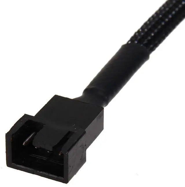 Alt view image 4 of 6 - 2 Pack SATA to 3 Pin / 4 Pin PMW 12V PC Case Fan Power Adapter Cable, 3-Pin or 4-Pin (PWM Connector) to 15 Pin SATA Computer Cooler Cooling Fan Power Cable