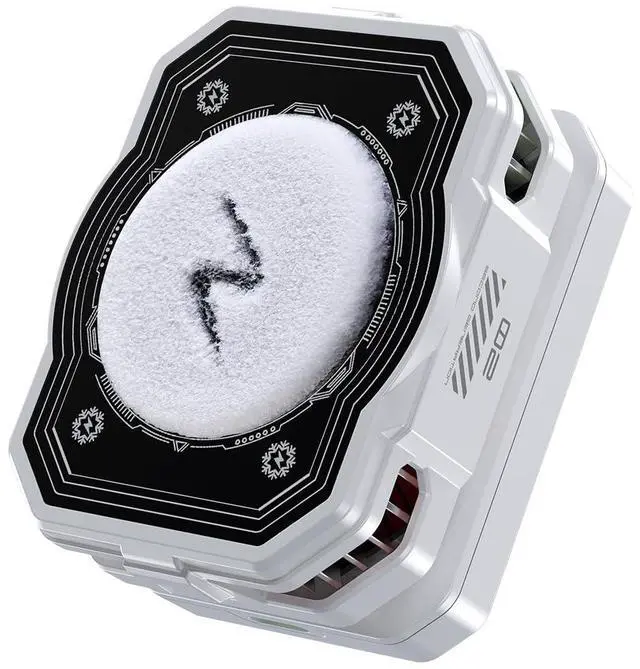 Alt view image 4 of 7 - Magnetic Phone Cooler with Rechargeable Battery, LED Cooling Fan with Semiconductor Cooling,Phone Cooler with Power Display, Suitable for Phone Gaming Enthusiasts, Live Broadcast Crowd Network (white)