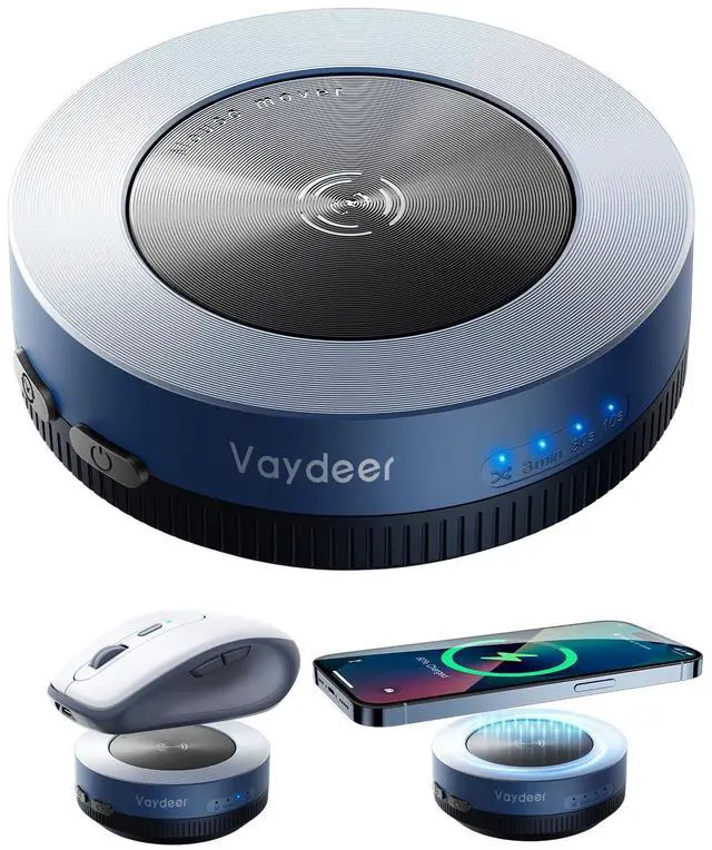 Main image of Vaydeer Multiple Mouse Mover, W1 Mouse jigglerWireless Charger 2-in-1, Undetectable Shaker Wiggler Device, Automatic Phone Charging Pad, Quiet Mice Giggler Juggler to Keep PC Active